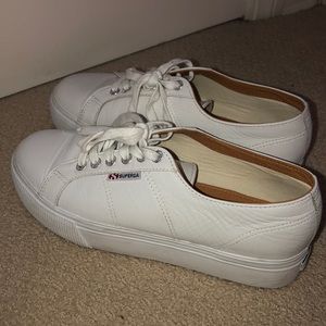 Superga Leather Platforms!